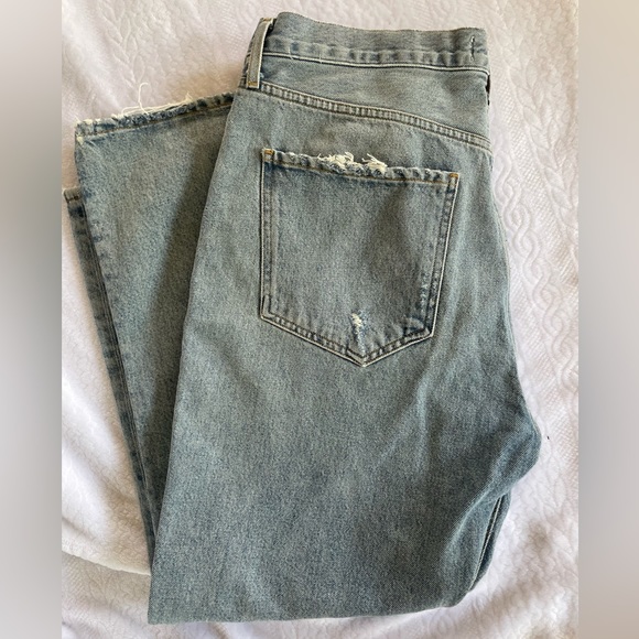 Agolde Riley High Rise Straight Crop - Picture 3 of 6